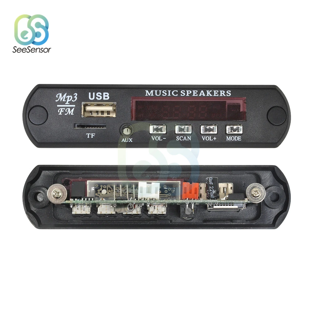 Модуль беспроводного MP3-плеера USB AUX TF-карта аудио линия в fm-радио Mp3 декодер плата