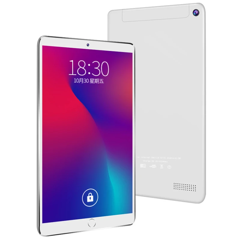 Плоские планшеты keyboad с Wi-Fi 10 1 дюйма Android 9 0 Восьмиядерный планшетный ПК 8 ГБ + 128 Гб