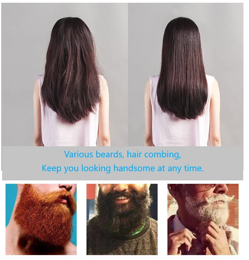 Складная Многофункциональная прямая расческа для волос Расческа бороды