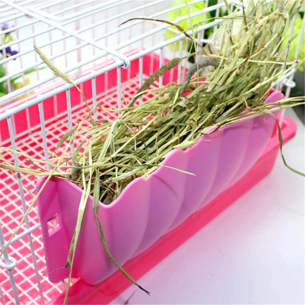 Hot Sale Small Pet Rabbit Hanging Grass Feeder Rack Shelf Hay Bowl Holder Box Dispenser Storage Container | Дом и сад