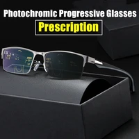 custom prescription glasses men photochromic progressive multifocal reading glasses streamlined tr90 temples ultra light cr 39