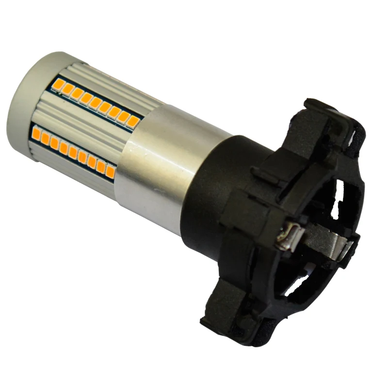 2 шт Canbus Нет Hyper Flash Янтарный Желтый PH24WY PY24W светодиодный лампы