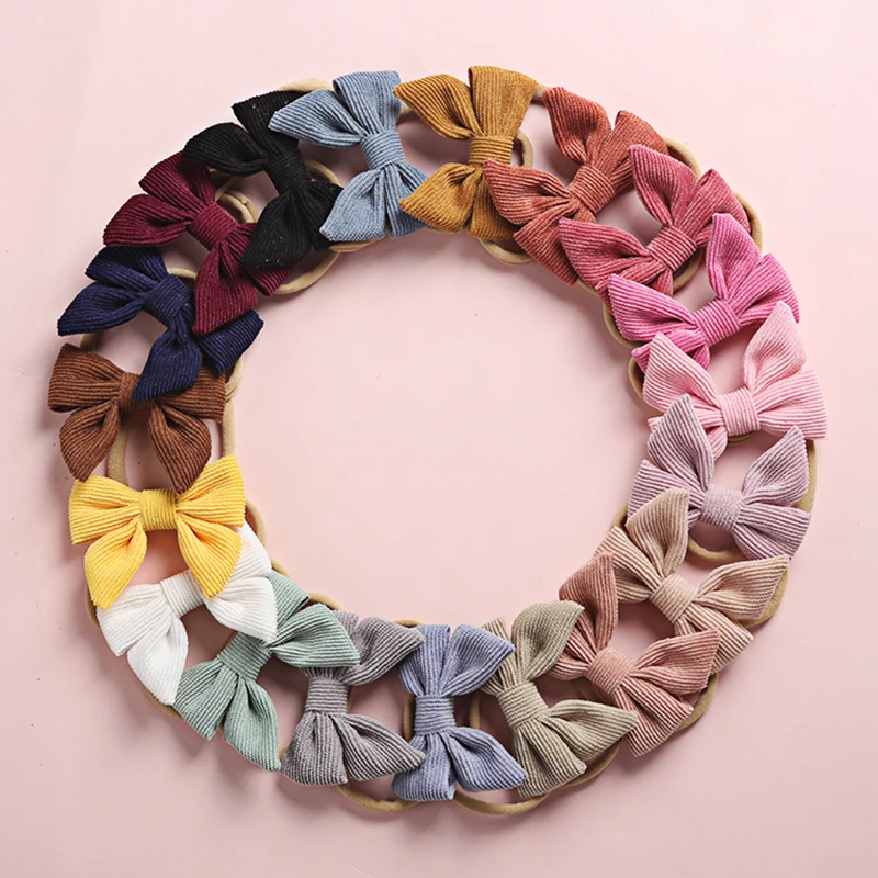 Детские Большие повязка на голову с Вельветовые женские аксессуары для волос