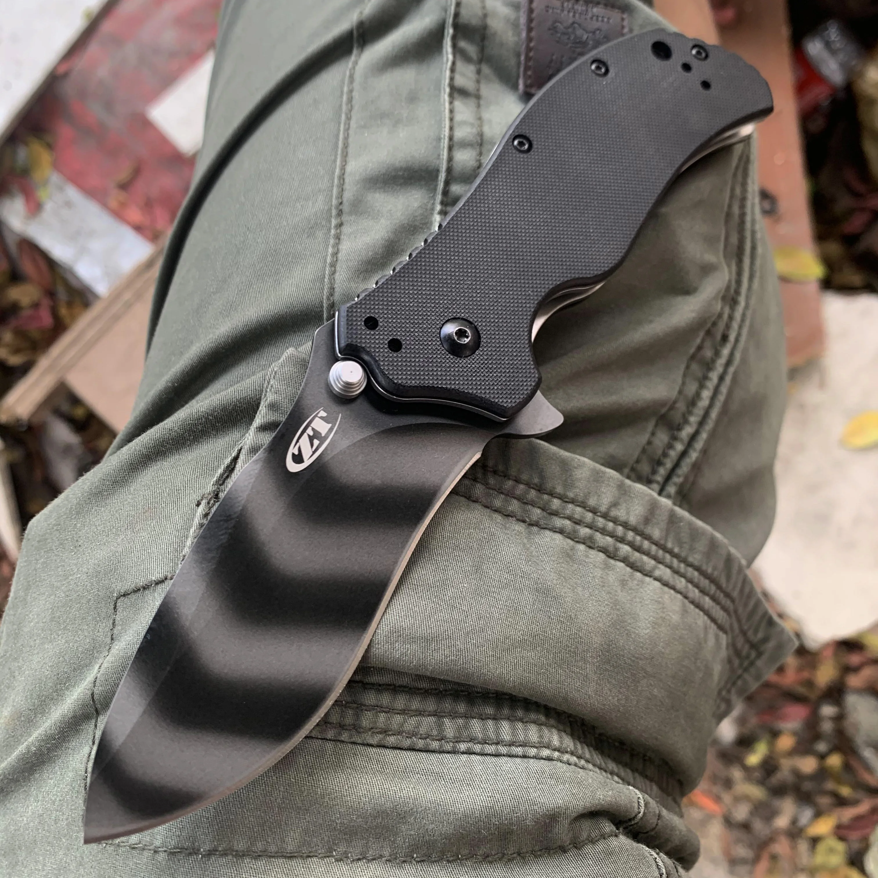 ZT 0350TS Zero Tolerance Folding Tactical Pocket Knife - Outdoor Rescue Camping Set, Hunting EDC Multi-Tool image 3