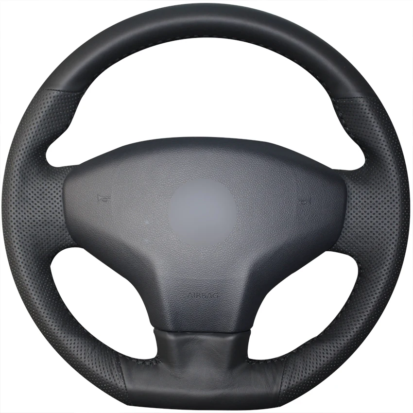 

Прошитый вручную черный чехол из натуральной кожи для Citroen Elysee C-Elysee 2014 New Elysee Peugeot 301 2013