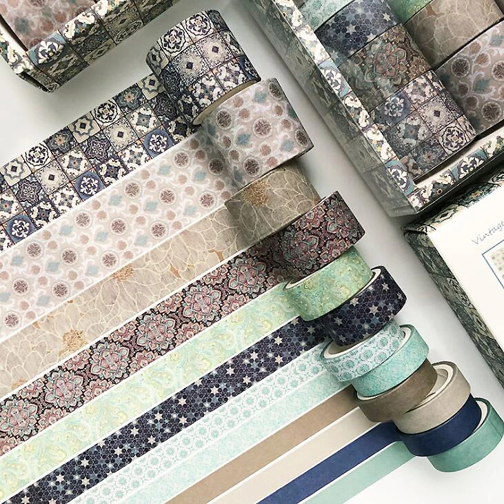 

12Pcs/Box Green mint Series Plant Tape Sticker Decoration Handbook Diary Stickers Stationery Supplies(ss-621)