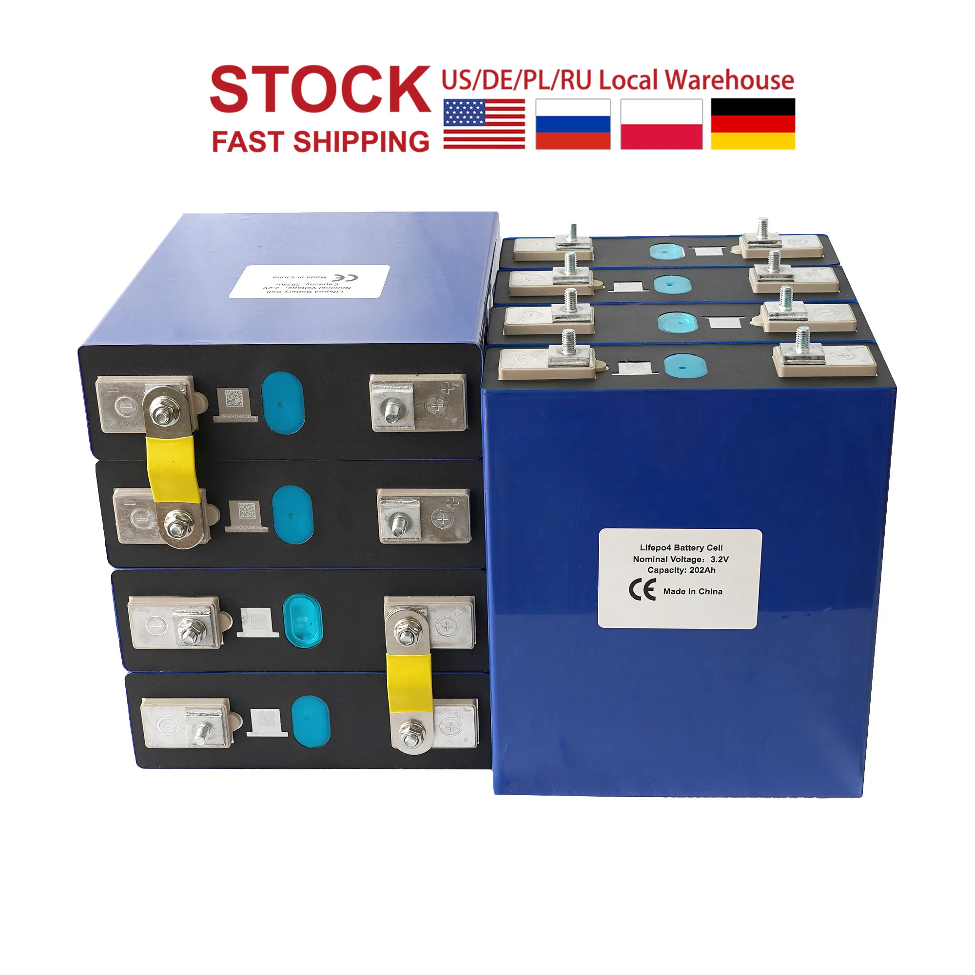 2021 Новый 8 шт. 3 2 V 200Ah lifepo4 Батарея пакет 24V200AH клетки литий железо фосфатных