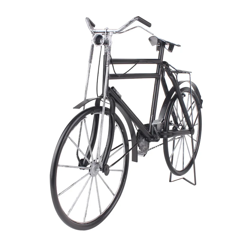 

53X12X34cm Large Handmade Retro Bicycle Model Vintage Iron Crafts Cycling Bike Model Speed Wheels Decoration Gift Children Toys
