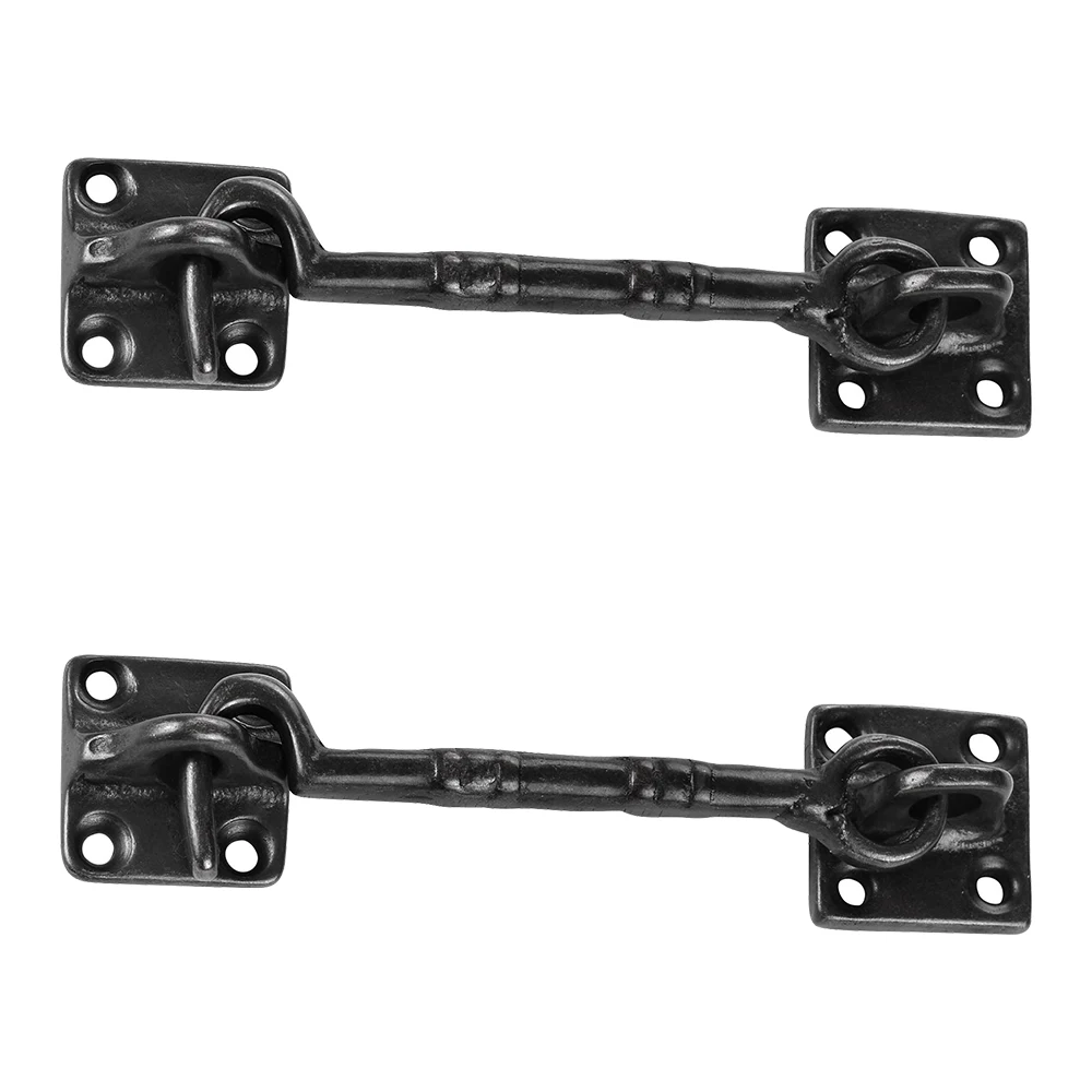 Yescom 2 Pcs 4 1/2" Sliding Barn Door Lock Latch Hook & Eye Cast Copper Hardware for Wood Doors Window Gate Cabinet | Обустройство