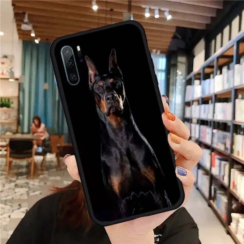

cute funny aesthetic animal Silhouette Dog Phone Case For Huawei honor Mate P 9 10 20 30 40 Pro 10i 7 8 a x Lite nova 5t Soft