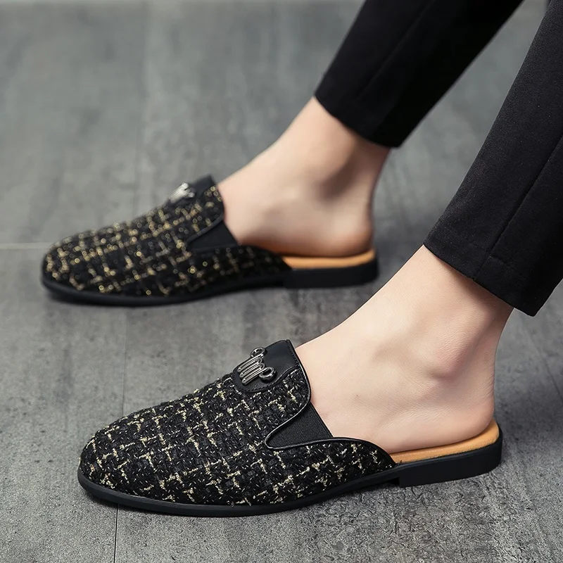 

Men Sandal Shoes Shoes For Men Male Shoe Summer Half Slippers Casual Fashion Sandels Men's Sandals Spring Man Penny Loafers