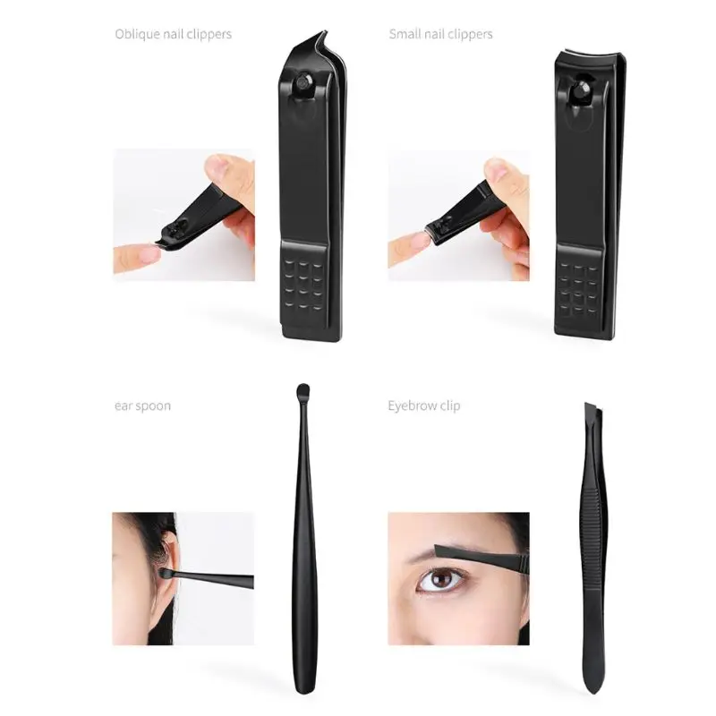 Набор для маникюра и педикюра 10 шт. кусачки ногтей ножницы инструмент ухода за