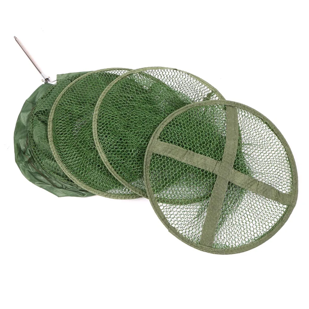 Складная сетчатая рыболовная клетка портативная Рыболовная Ловушка корзина для