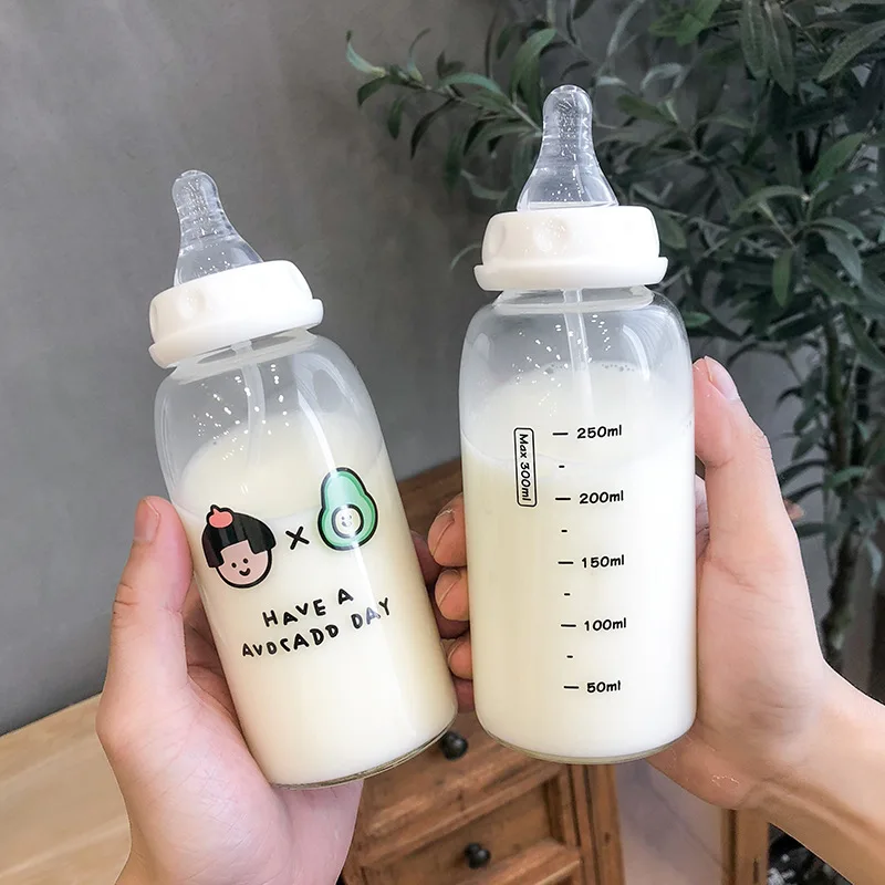 Детские бутылочки Avent бутылка с мультяшным РИСУНКОМ ДЕТСКОЕ стекло соломенной