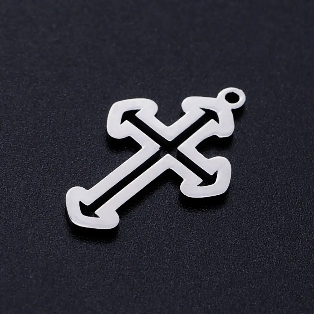 5 шт./лот Модный Крест из нержавеющей стали ювелирные изделия подвески сделай сам