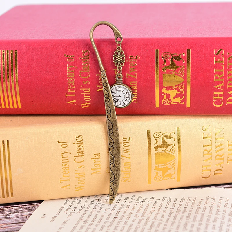 

122mm Kawaii Metal Bookmarks Vintage Retro Tower Book Marker Paper Clips For Kids Gift Stationery Student