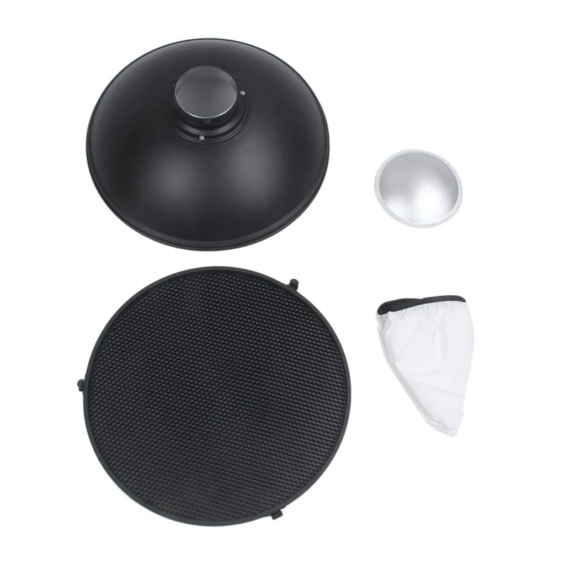 

Фотостудия Flash Beauty Dish 42 см S-образный сотовый + белый диффузор