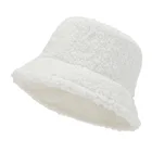 Панама женская, осенне-зимняя, теплая, плюшевая, плоская, в Корейском стиле, 2021