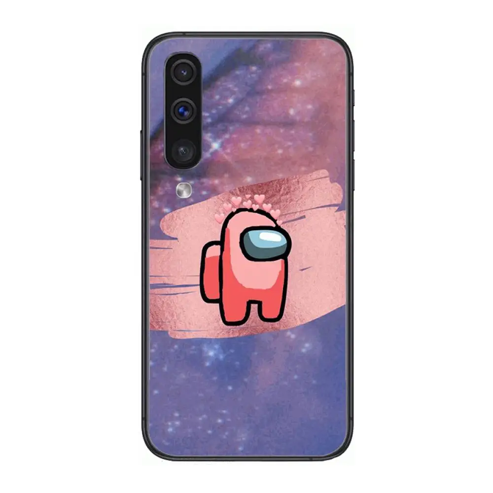 

A-Among Us Game style Phone Case Hull For Samsung Galaxy A 3 5 6 7 8 9 E 2018 Plus 2017 E S Black Shell Art Cell Cover TPU
