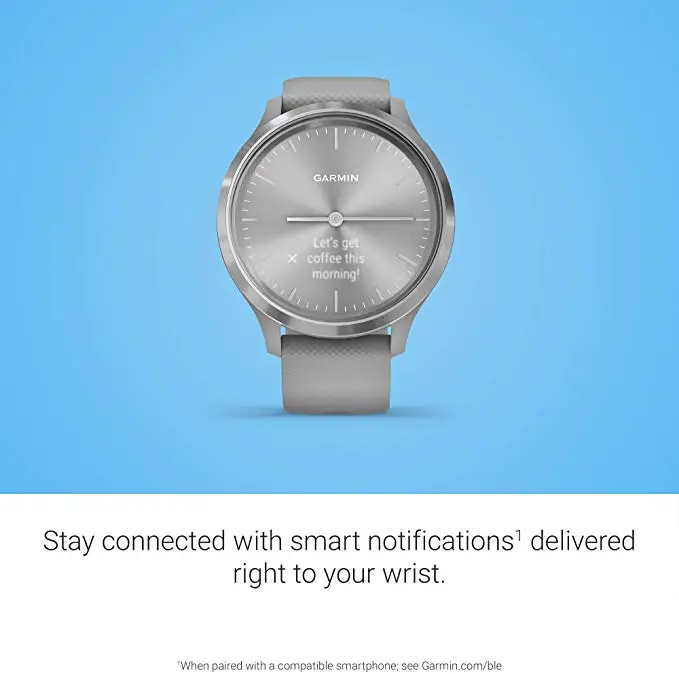 Женские гибридные умные часы Garmin move 3 с реалистичными ручками и скрытым сенсорным
