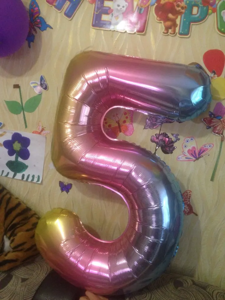 40-дюймовый светодиод Количество воздушных шаров Baby Shower 1st большой гелиевый воздушный шар из фольги цвета: золотистый, серебристый розовый цифр Globos День рождения Свадьба Декор для воздушных шаров