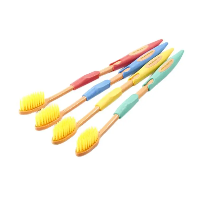 4 шт./компл. двойной ультра мягкое бамбуковое Зубная щётка с бамбуковым древесным