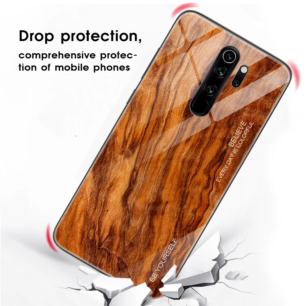 Жесткий чехол с деревянным покрытием для Xiaomi Redmi Note 8 7 6 5 K20 Pro Mi 9T задняя крышка |
