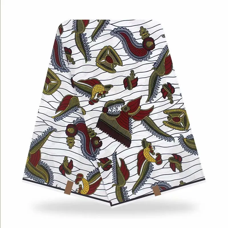 Африканская ткань воск хлопок 6 ярдов стандартная Анкара высокое качество