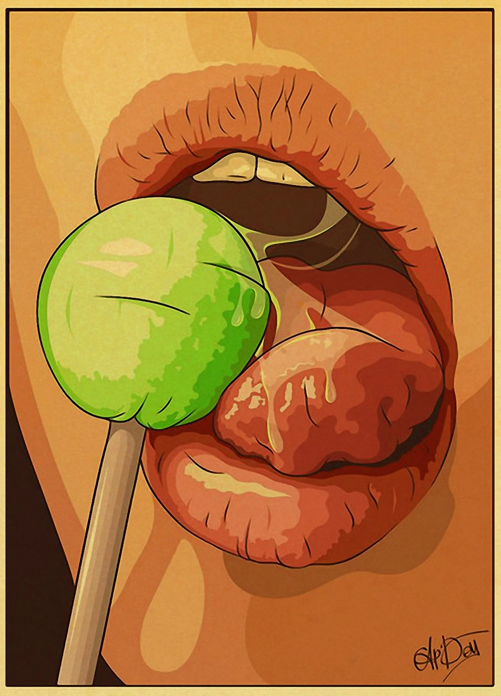 Сексуальный постер в стиле ретро для аниме девушек настенная бумага настенное