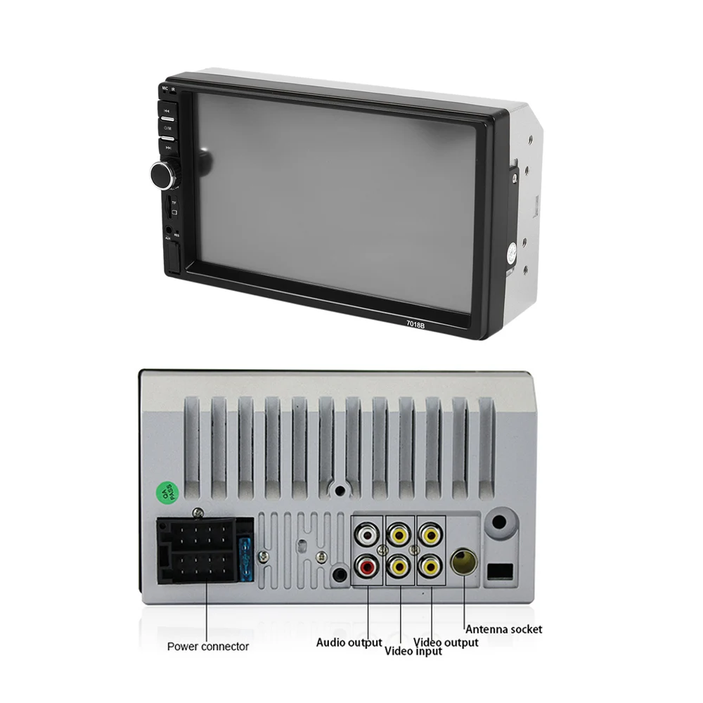 7&quot 2 Din Car Radio Autoradio Mirror Link Touch Screen Audio Bluetooth MP5 Multimedia Player FM/TF/USB Rearview camera - купить по