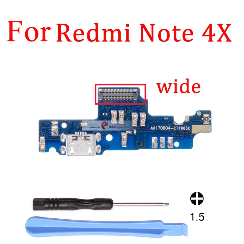Redmi note 4X Wide 1 шт зарядное устройство черз порт USB разъем зарядный порт док-станция гибкий кабель для Xiaomi Redmi 3 3S 4A 4X 5A Примечание 4X Global 2 4 Note 3 Pro 5A - Цвет: Redmi note 4X Wide