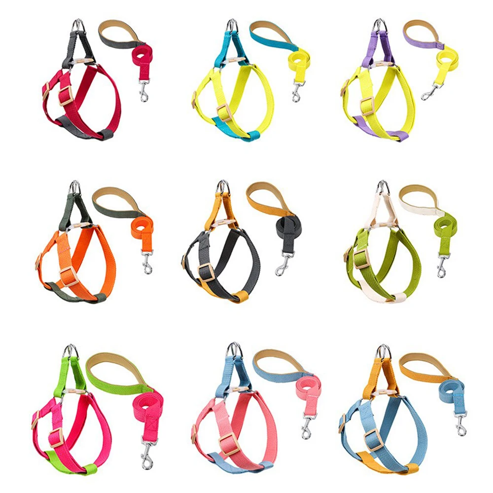 

Fashion Harness Type Vest for Dog Without Pulls Adjustable Dog , Double Collar Chihuahua, Pitbull, Pet Accessories for Small Dog