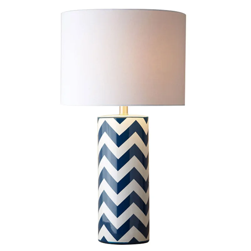 

Table Lamp Blue Simple Modern Sample Room Bedroom Bedside Table Lamp Warm Warm Light Table Lamp