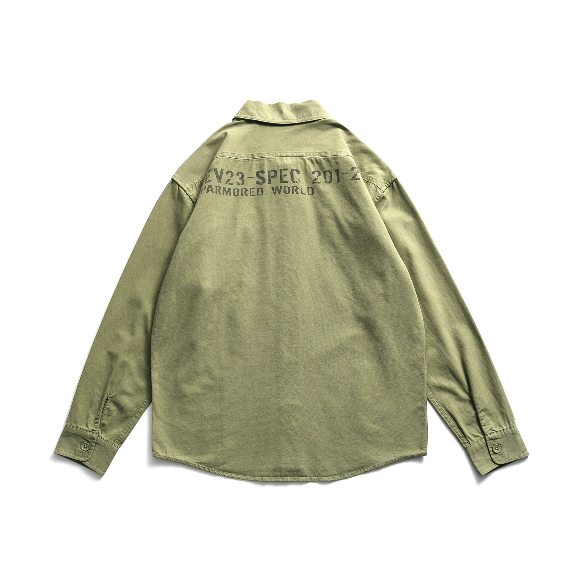 Рубашка мужская с длинным рукавом стильная блуза в стиле милитари армейская