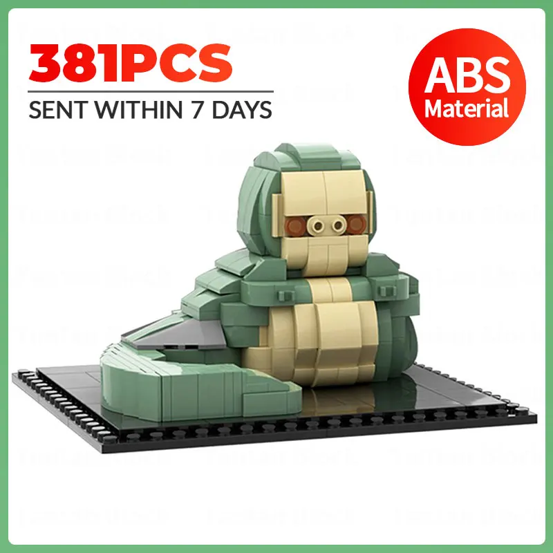 

MOC Space Series Wars Figures Jabbaa the Hutt Brickheadz Building Blocks Bricks Assembly Model Collection DIY Toys For Boys Gift