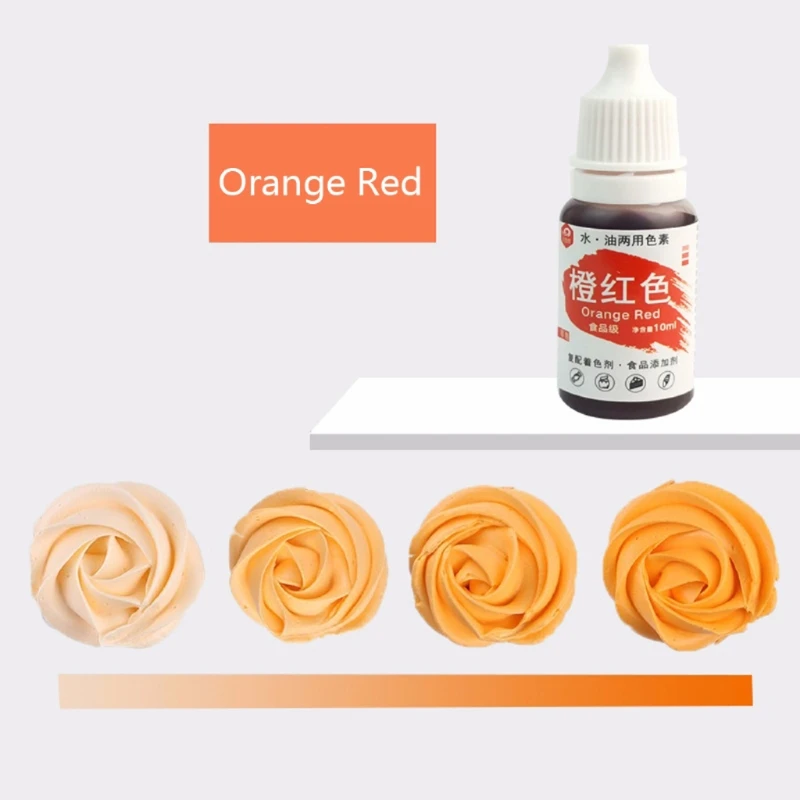 

13MC 12 Color Natural Ink Food Coloring Cake Pastries Cookies Liquid Dye Pigment Baking Decor Fondant Cooking Icing DIY Craft