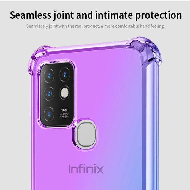 Shockproof Silicone Phone Case For Infinix Note 7 Lite 8 8i Hot 8 9 10 Lite Play Smart 4 4C 5 Zero 8 X682 X690 X683 X687 Cover 4