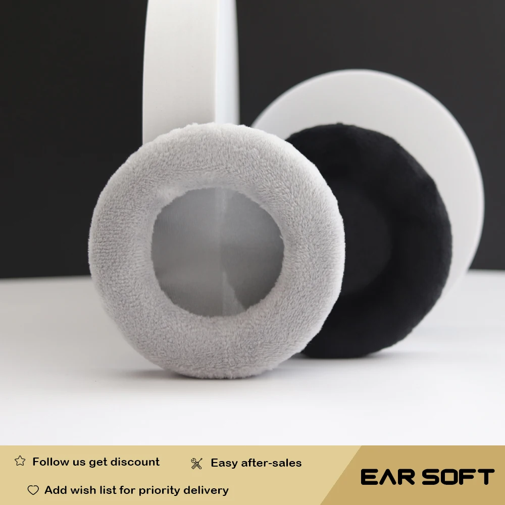 Earsoft Replacement Cushions for Fostex T20 Headphones Cushion Velvet Ear Pads Headset Cover Earmuff Sleeve enlarge