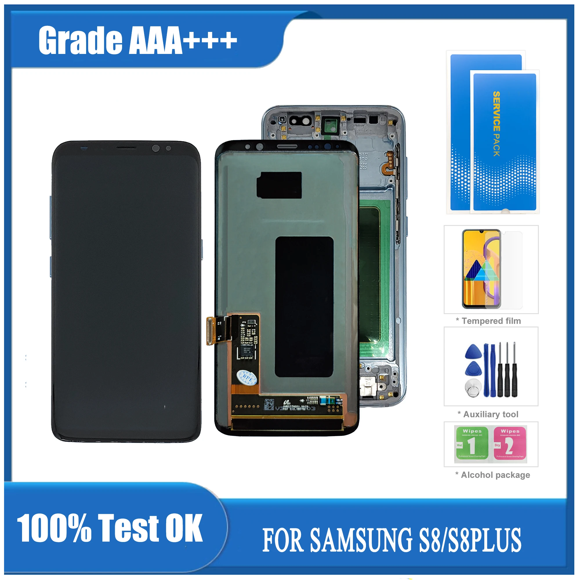 

Оригинальный ЖК-дисплей S8 Plus для Samsung Galaxy S8 ЖК-дисплей с рамкой Super AMOLED для Samsung S8 Plus G950F ЖК-дисплей без дефектов