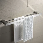 Вешалка для полотенец из нержавеющей стали 304, настенное крепление для ванной, двойной держатель для полотенец