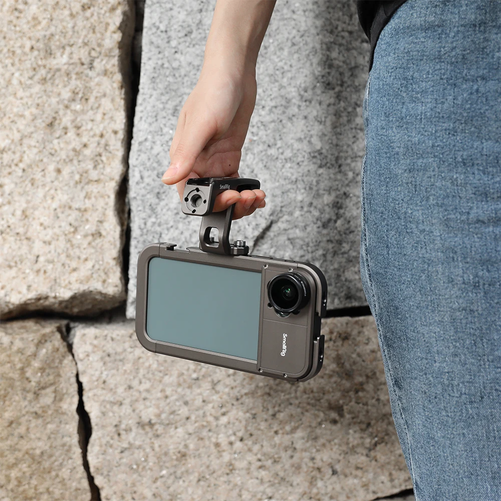 

SmallRig Pro Mobile Cage For iPhone 11 Pro Max(17mm threaded lens version) Protective With Cold Shoe Mounts Vlog Shooting - 2777