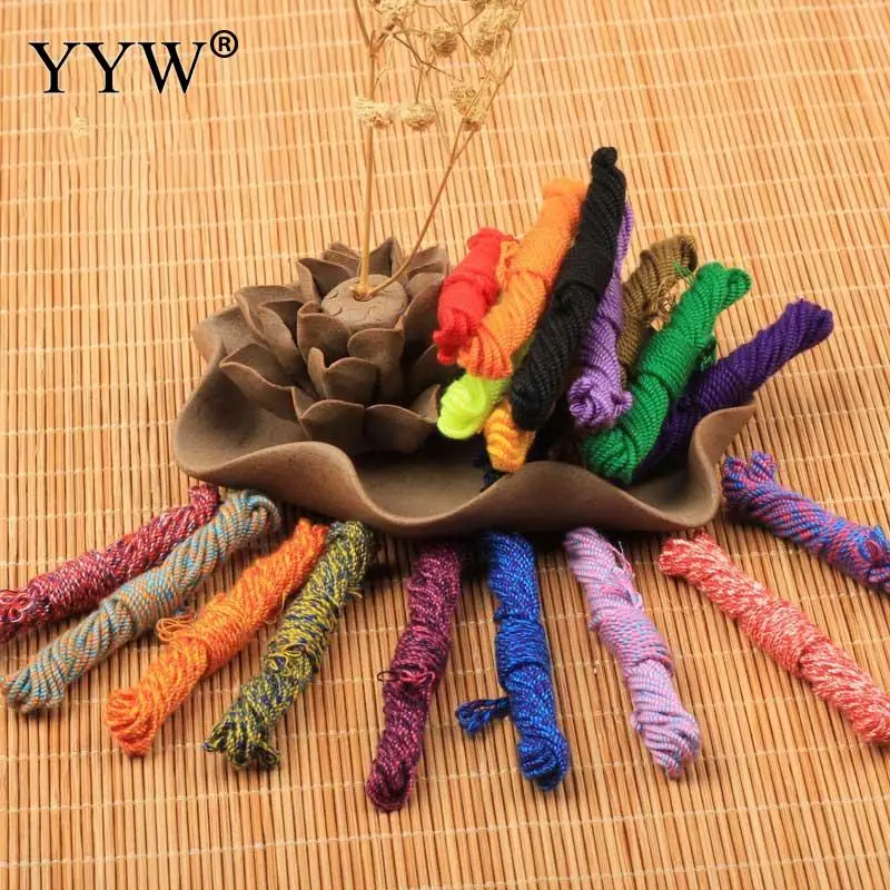 

1.20mm Cotton Cord Bling Fashion Jewelry Beading Bracelets Diy For Jewelry Making Strings Thread Cords Cotton Line 2.2m/Spool