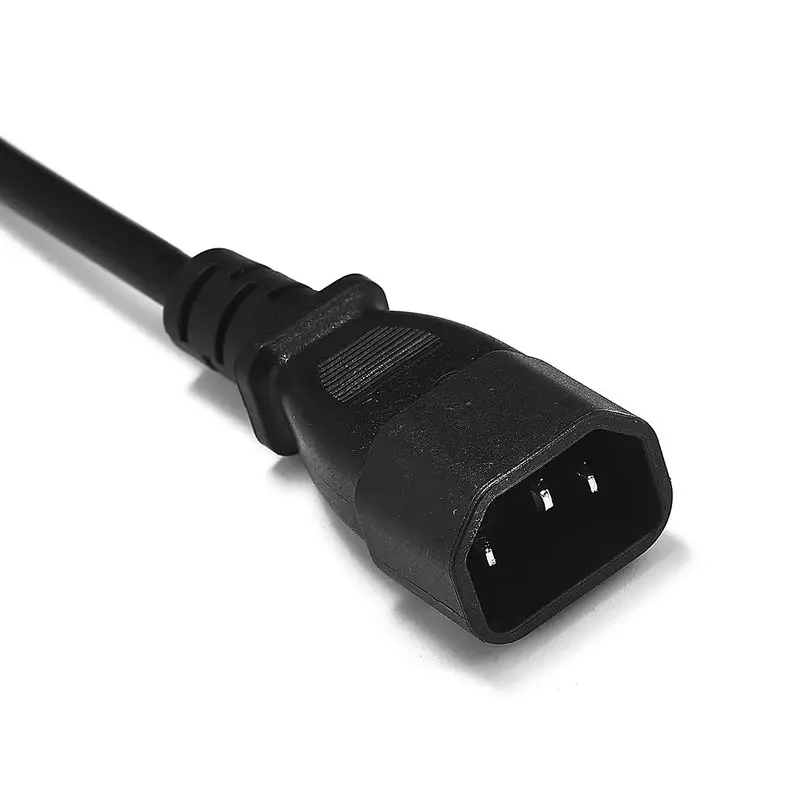 Удлинительный кабель 20 см 30 50 IEC 320 C14 штепсель типа папа для Schuko CEE7/4 европейская