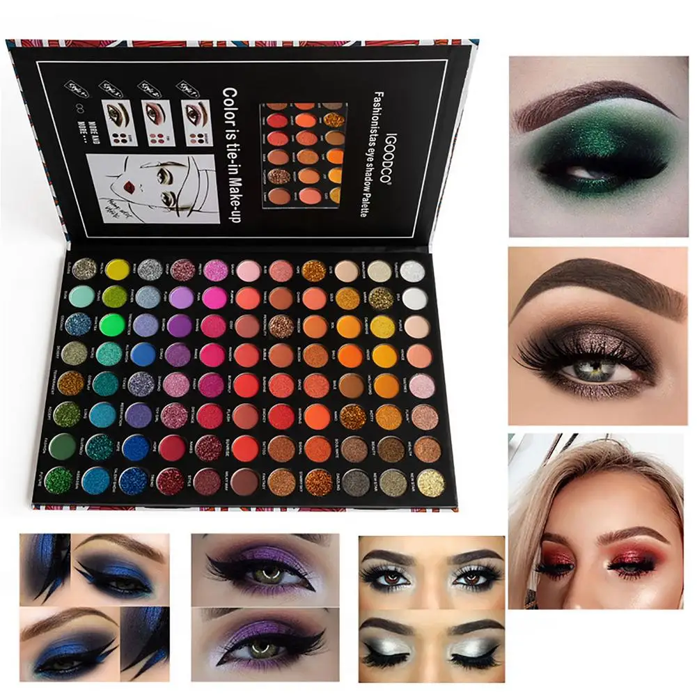 

88 Shades Highly Pigmented Natural Color Blendable Eyeshadow Palette Matte Shimmer Pigmented Eye Makeup Set