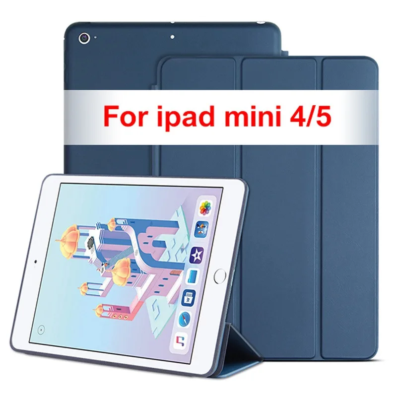 

Умный чехол из искусственной кожи для нового iPad mini 5 ipad mini 5th 7,9 дюйма 2019, чехол-подставка для ipad mini 4, чехол для планшета + флип