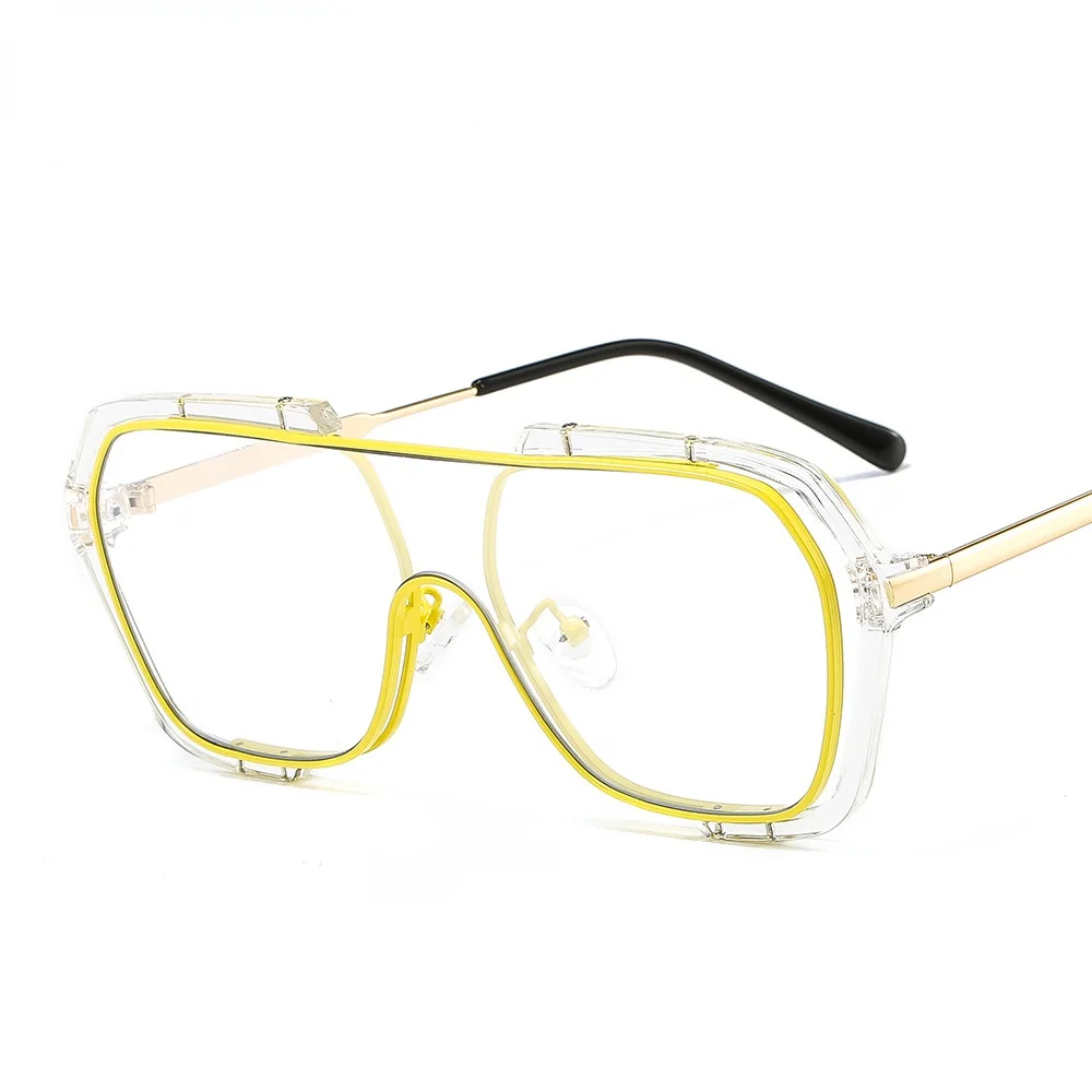 

Korean Style Y2k Women Sunglasses 2021 Fashion Designer Brand Oversized Anti-uv Shades Goggle Pilot Sun Glasses Eyewear Gafas