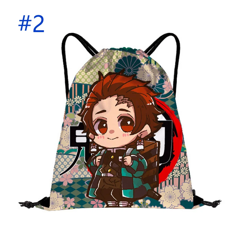 

Anime Kamado Tanjirou Shopping Bag Demon Slayer Backpack Drawstring Bag Type A