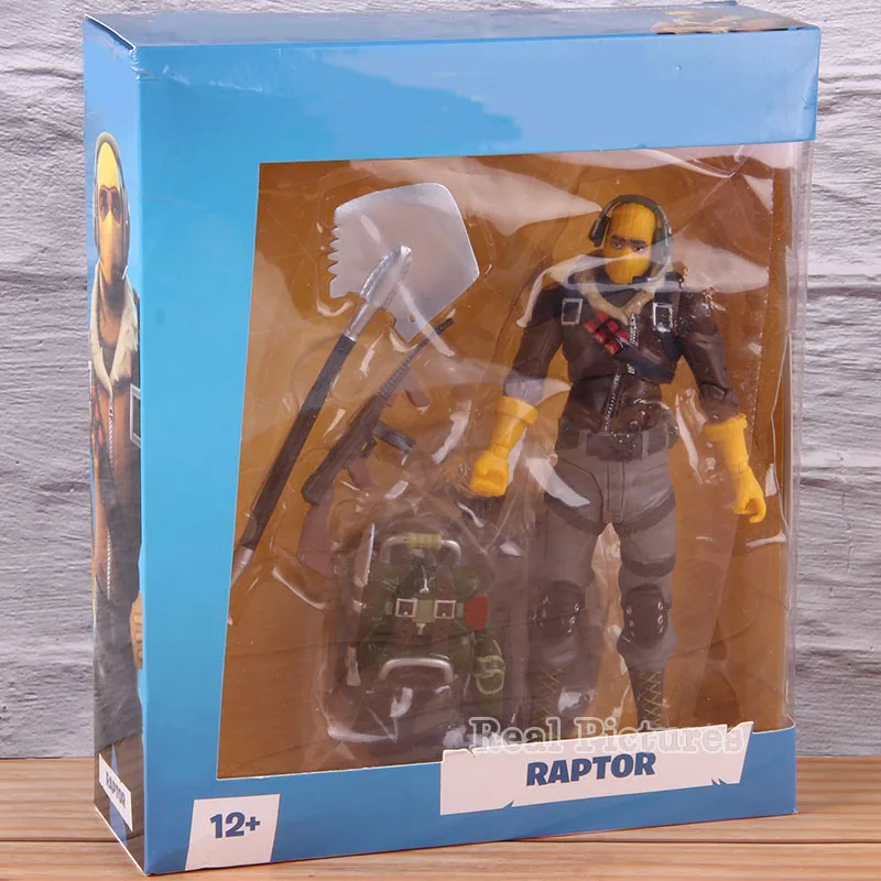 B with colorful box Череп Trooper/Raptor Fortress Night Battle Royale ПВХ Коллекционная Фигурка популярная модель игрушки статуи 17 см - Цвет: B with colorful box