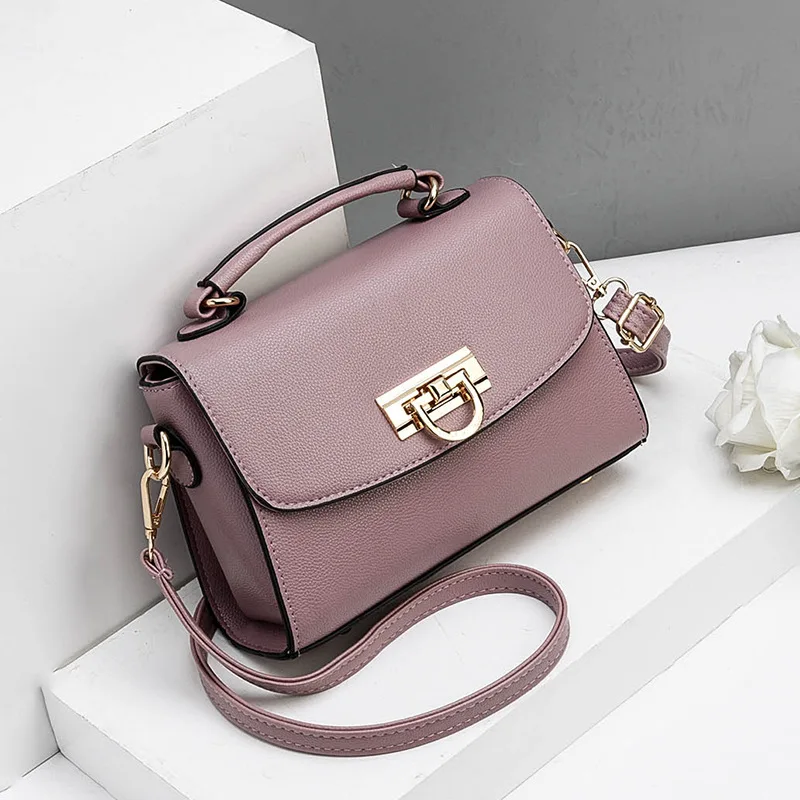 Women Bag Vintage Handbag Casual Tote Fashion Messenger Bags Shoulder Top-Handle Purse Wallet Leather 2019 New Black Blue | Багаж и сумки