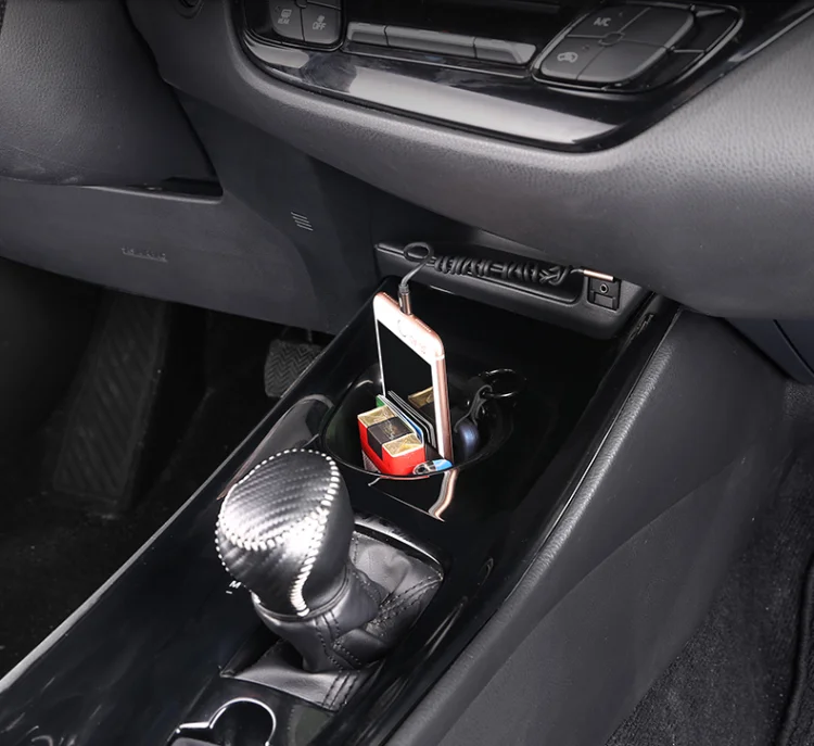 

Water cup box storage box interior modification water cup slot frame center console position box for Toyota CHR 2019 2020
